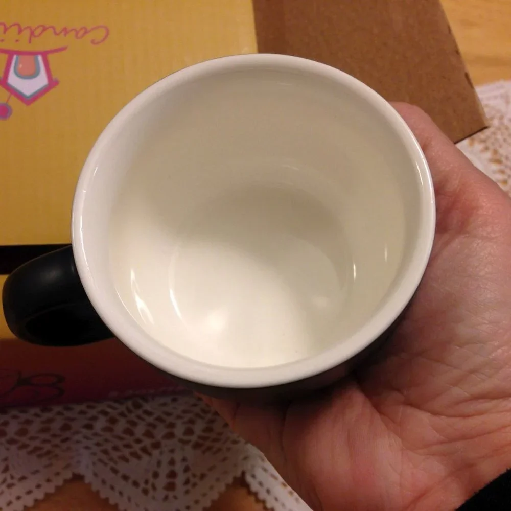Pretty small coffee cup and saucer, new